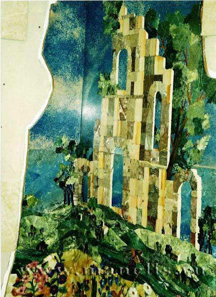 m36.JPG - "Развалины" инкрустация стены флорентийской мозаикой. Автор Юрий Манелис.